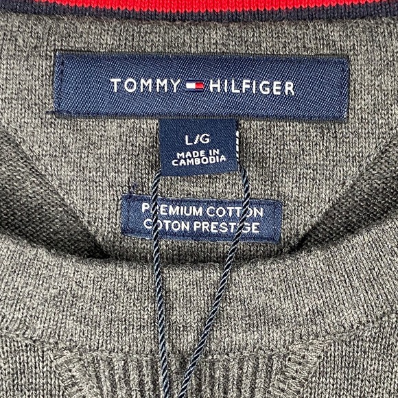 Tommy Hilfiger Men's Large Premium Cotton Crew Neck Long Sleeve Sweater NEW - Picture 9 of 12